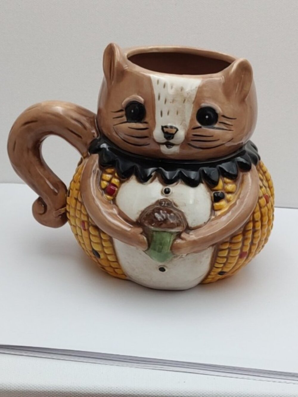 Harvest Critter Squirrel Mug - Johanna Parker - Squirrel Holding Acorn Ceramic